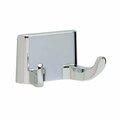 Pamex Corona Collection Double Robe Hook Bright Chrome Finish BC3CP22